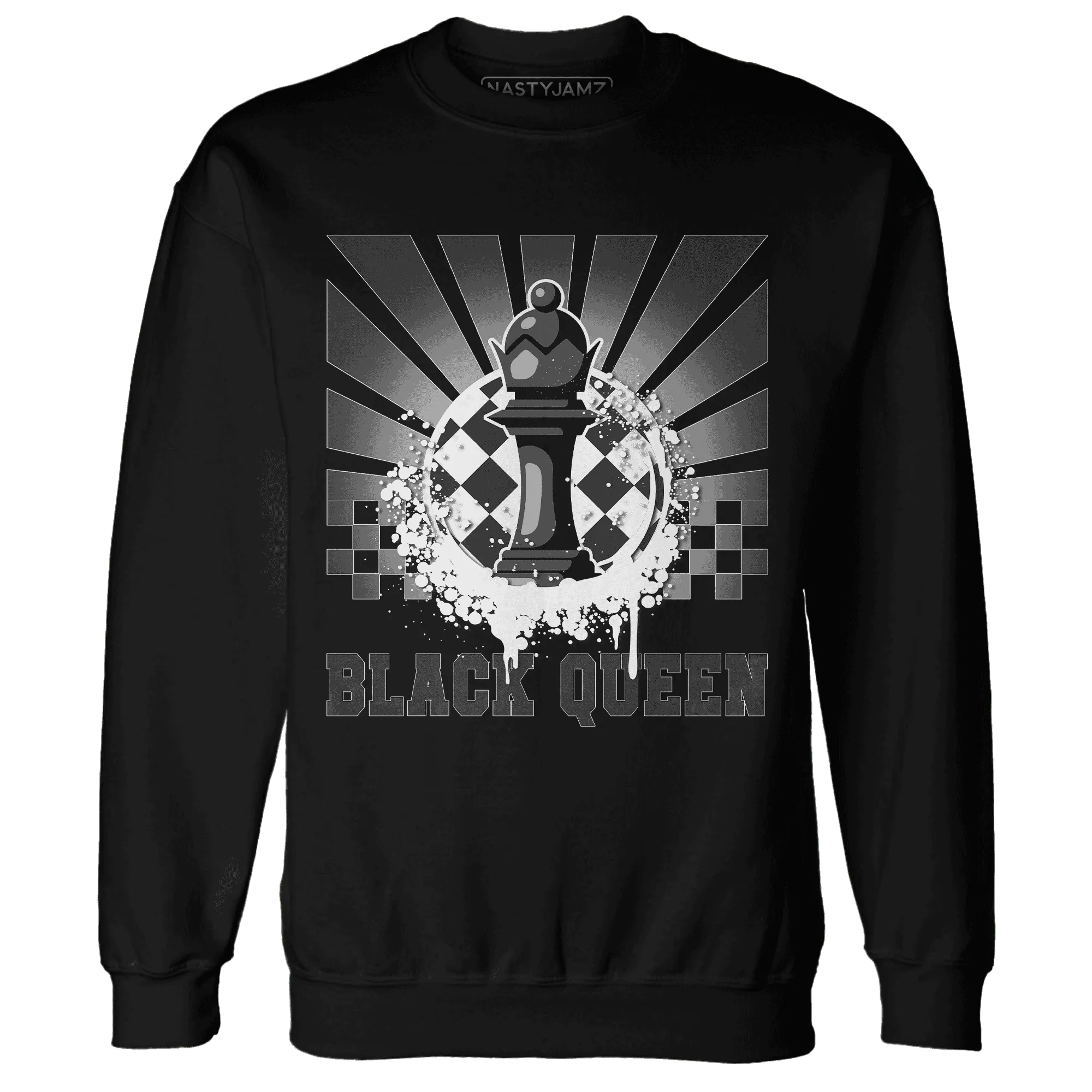 White-Thunder-4s-Sweatshirt-Match-Black-Queen-Collection