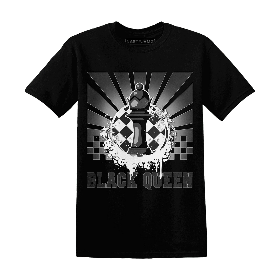 White-Thunder-4s-T-Shirt-Match-Black-Queen-Collection