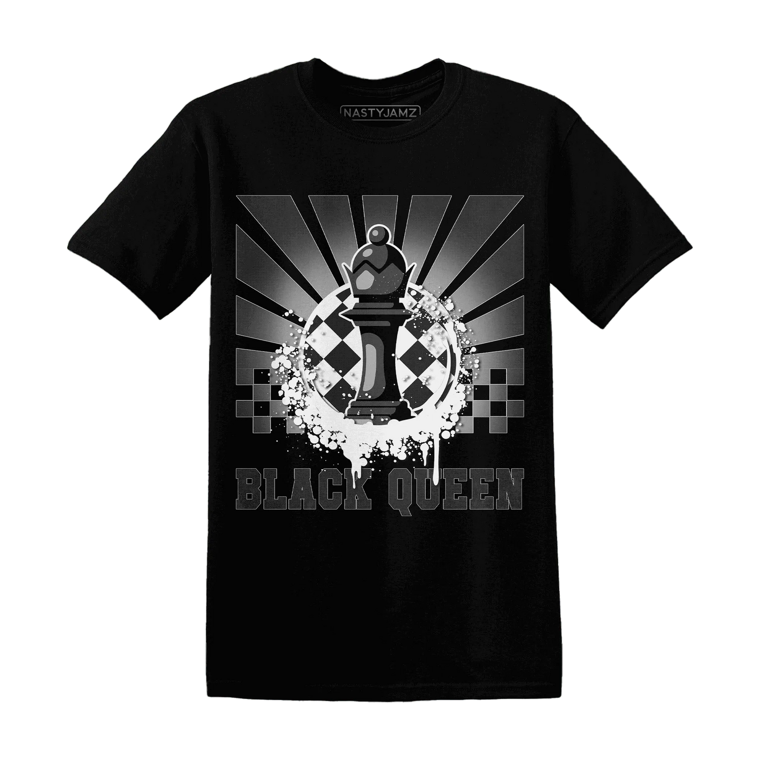 White-Thunder-4s-T-Shirt-Match-Black-Queen-Collection