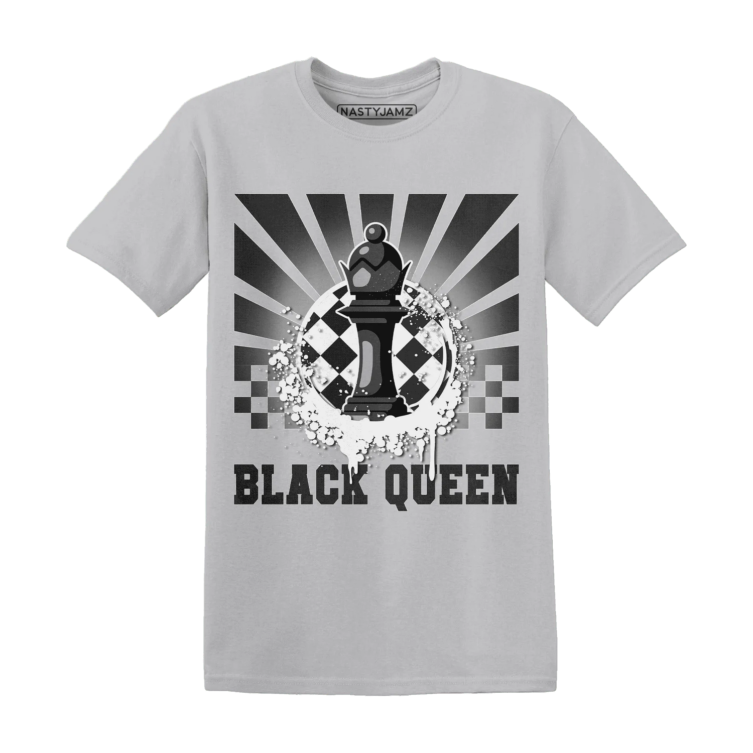 White-Thunder-4s-T-Shirt-Match-Black-Queen-Collection