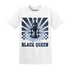 White-Navy-6s-T-Shirt-Match-Black-Queen-Collection