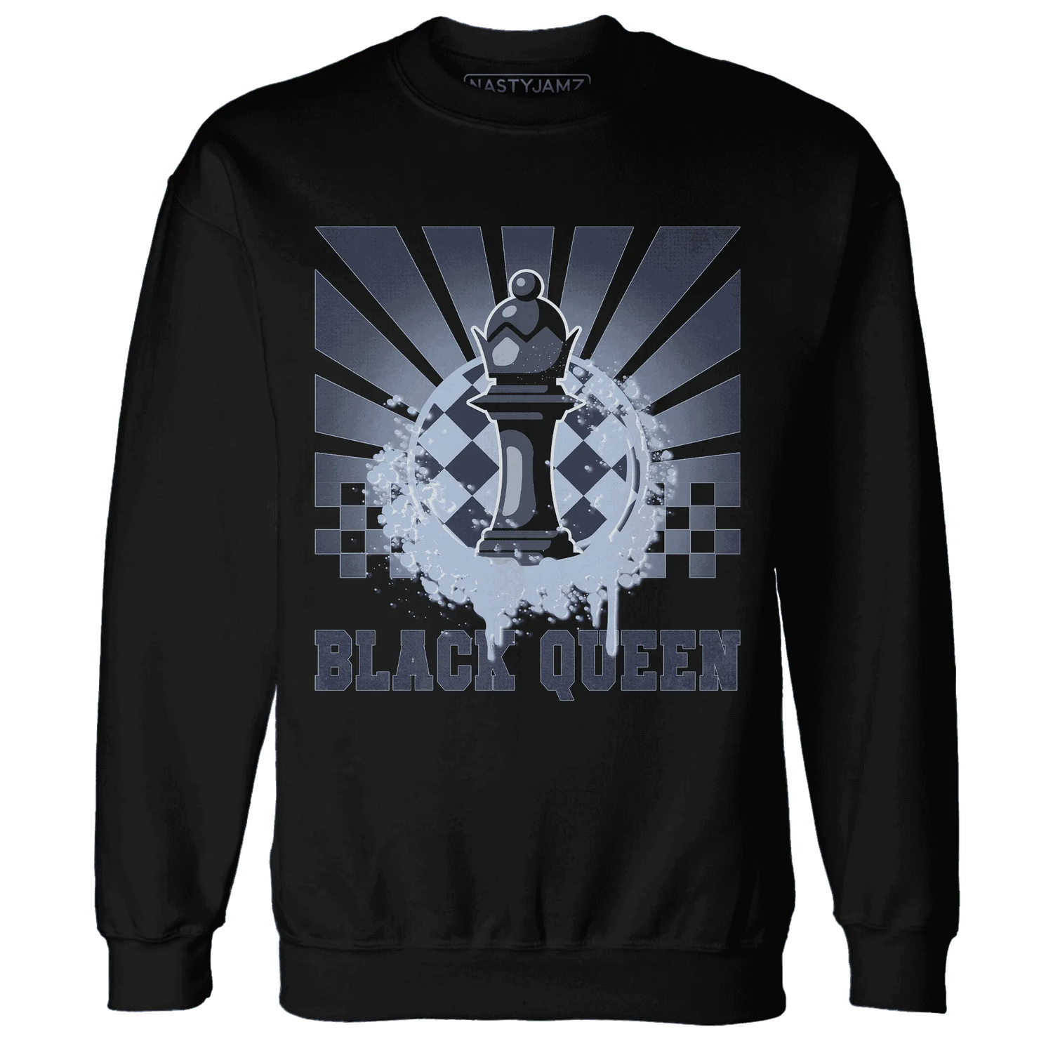 White-Navy-6s-Sweatshirt-Match-Black-Queen-Collection