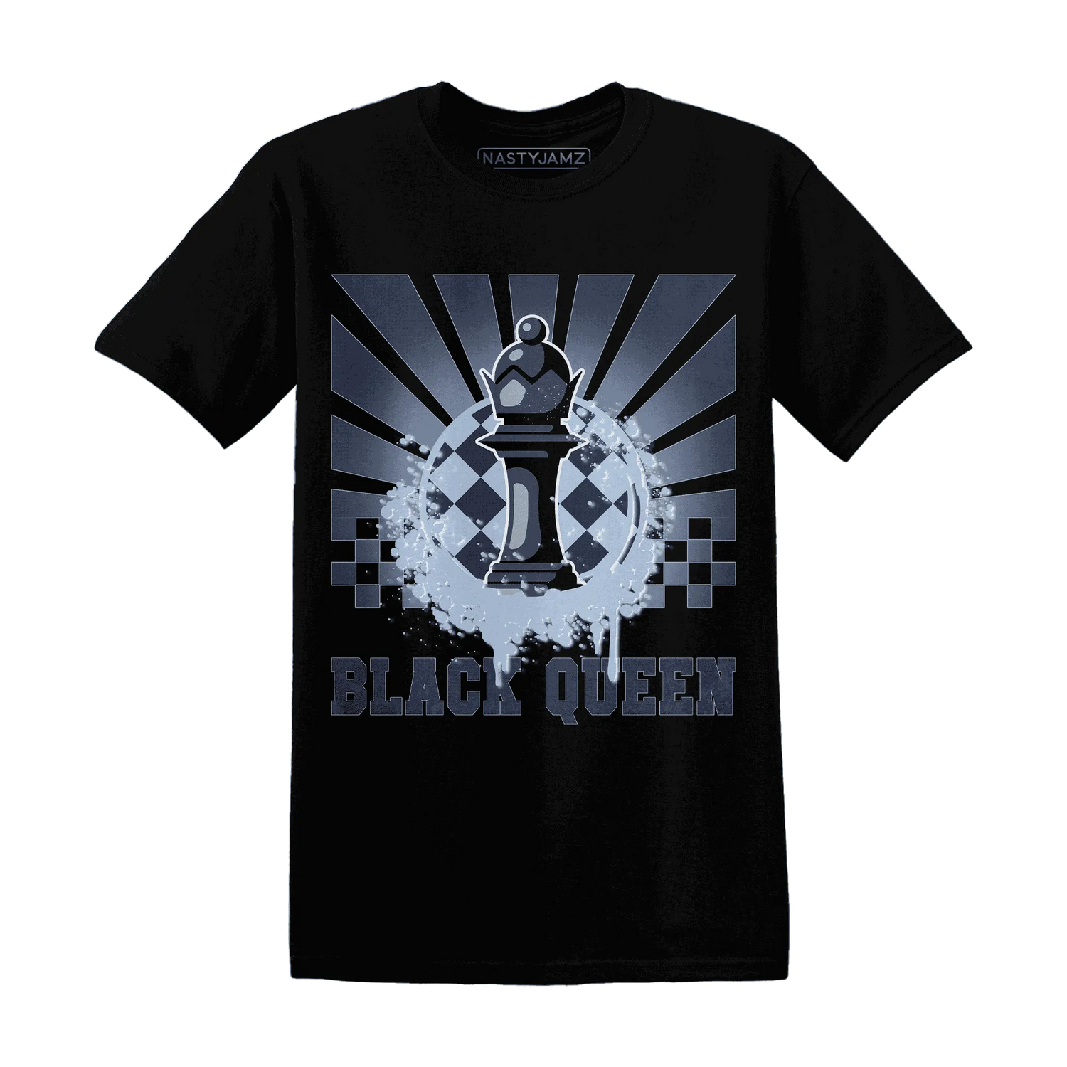 White-Navy-6s-T-Shirt-Match-Black-Queen-Collection