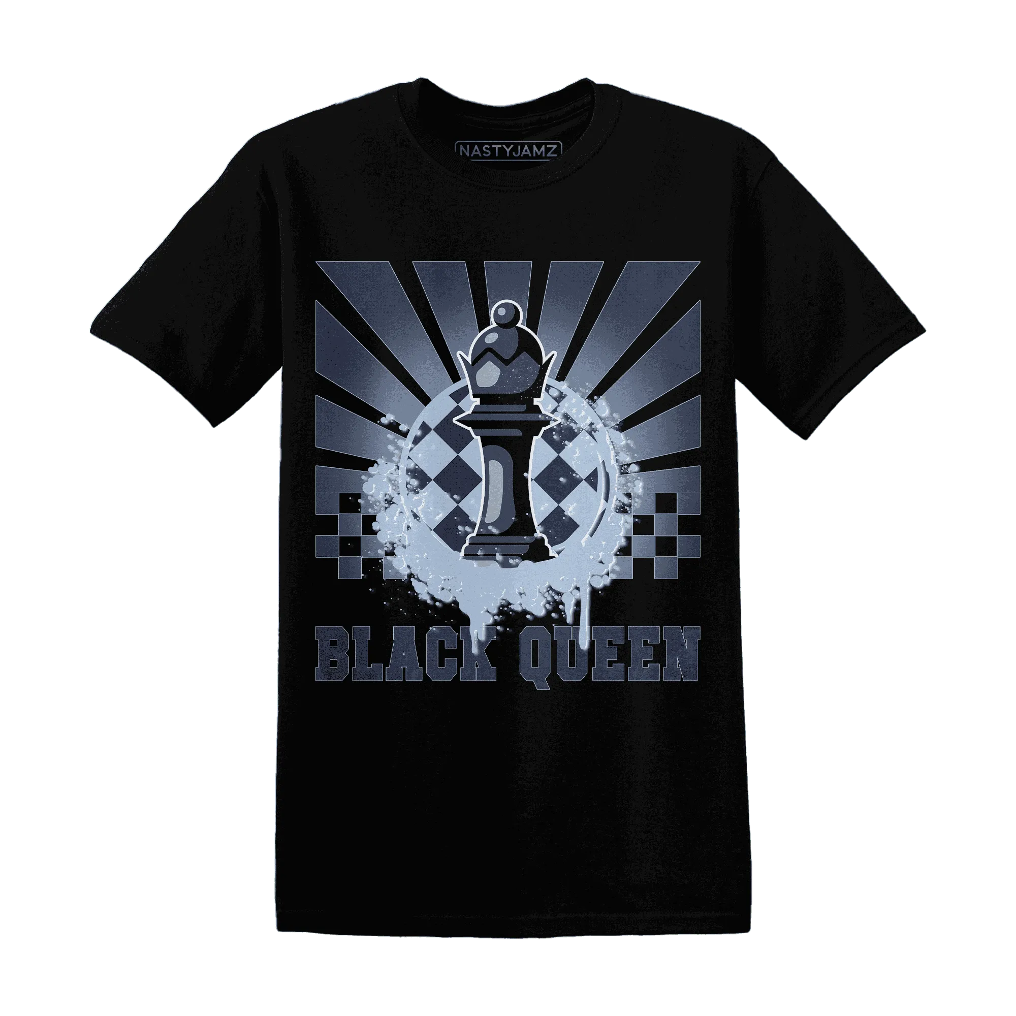 White-Navy-6s-T-Shirt-Match-Black-Queen-Collection