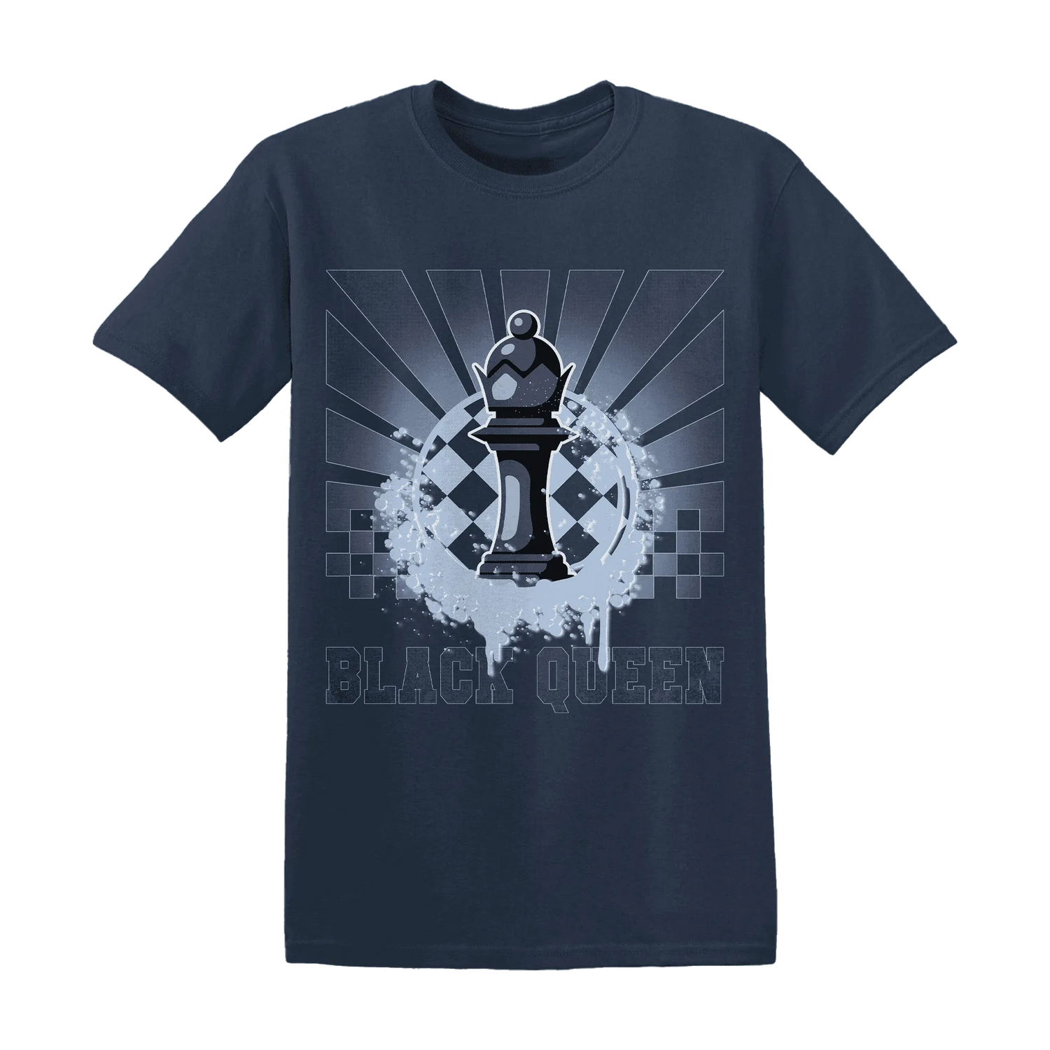 White-Navy-6s-T-Shirt-Match-Black-Queen-Collection