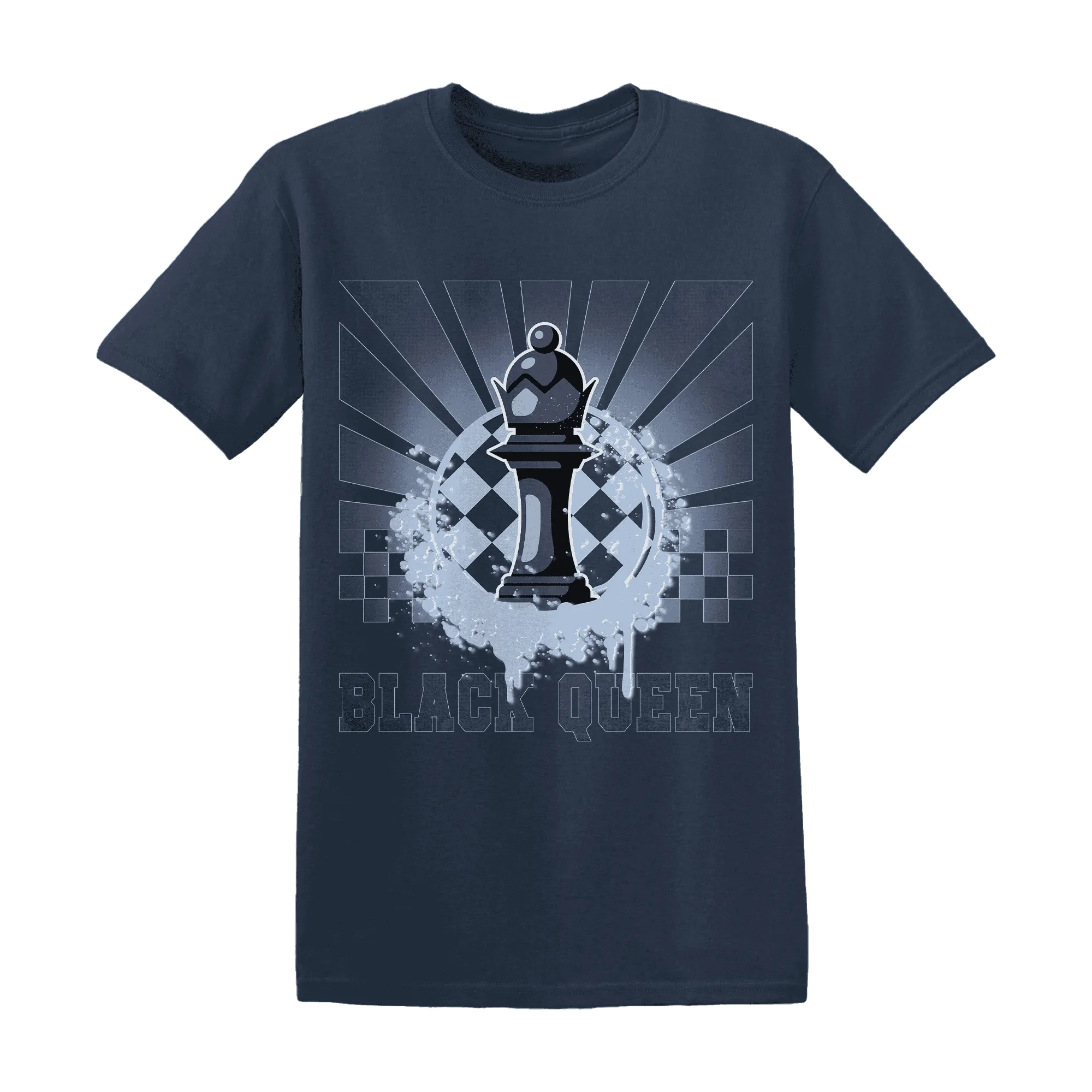 White-Navy-6s-T-Shirt-Match-Black-Queen-Collection