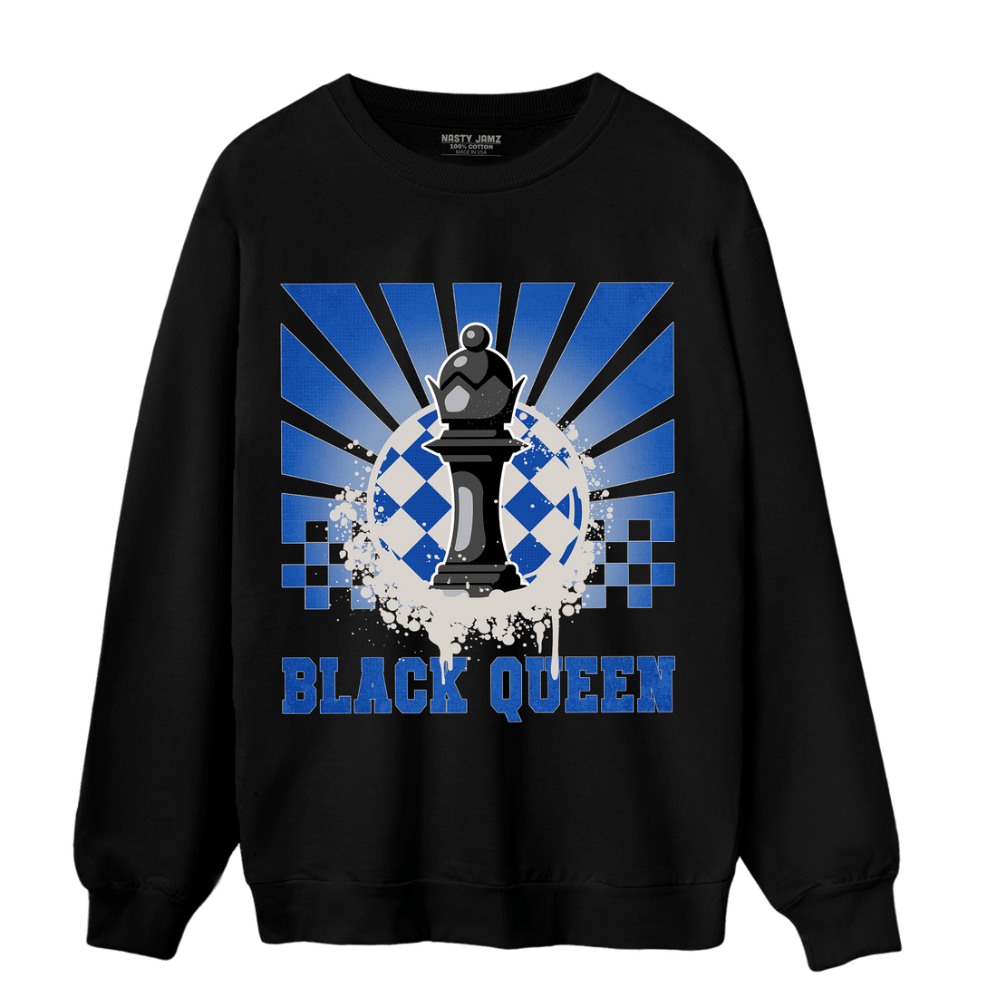 Air Max 1 86 Royal Sweatshirt Match Black Queen Collection - NastyJamz