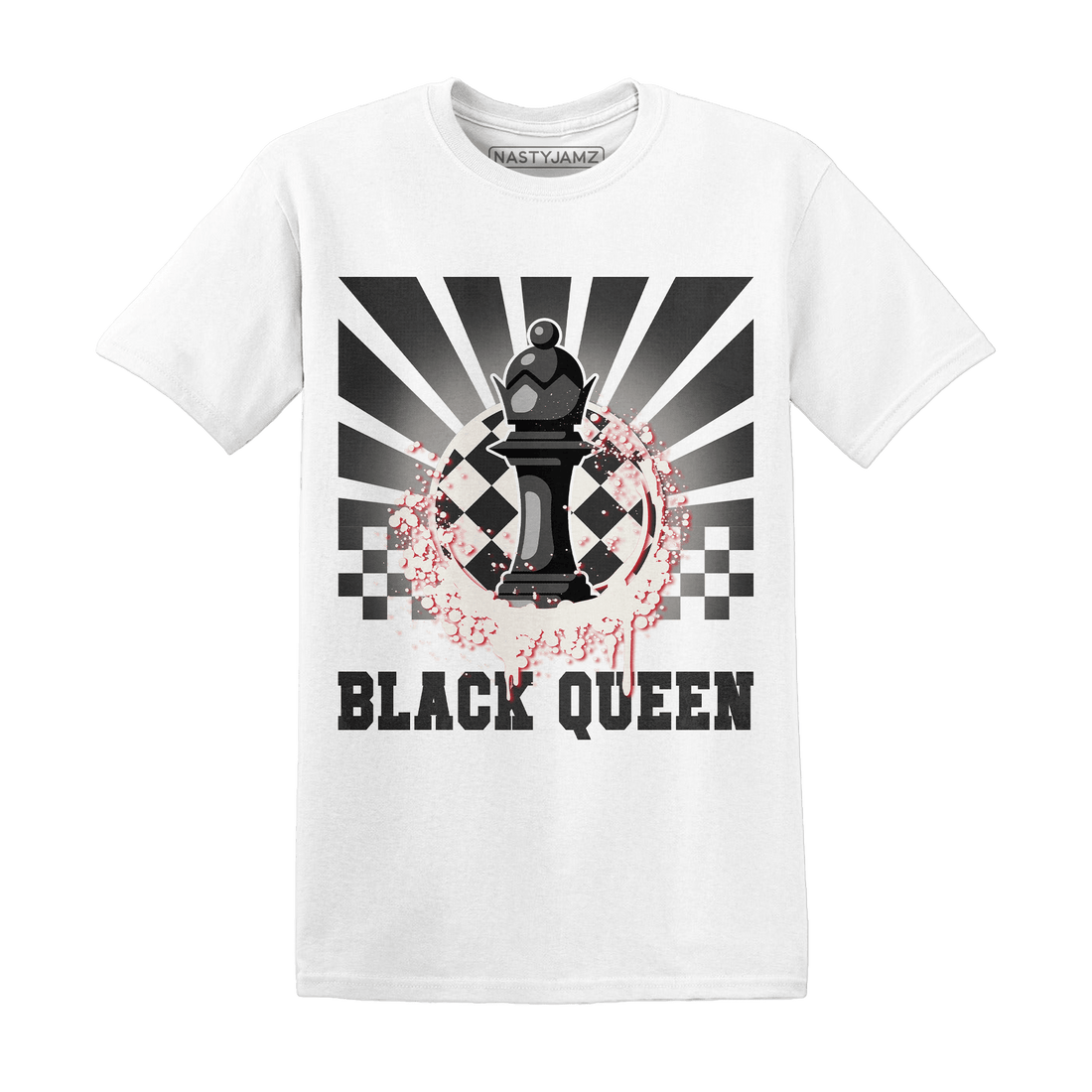 Jumman Jack University Red T Shirt Match Black Queen Collection - NastyJamz