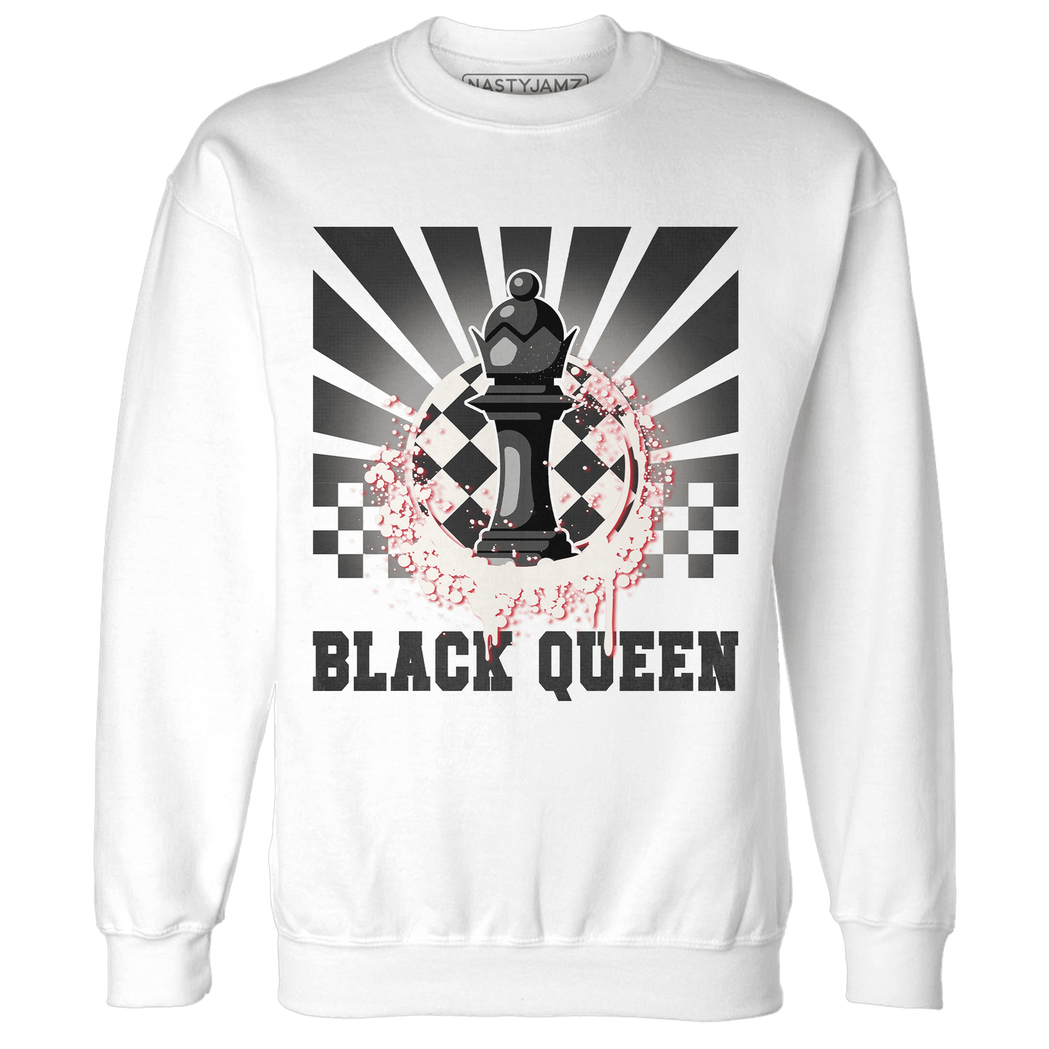 Jumman Jack University Red Sweatshirt Match Black Queen Collection - NastyJamz