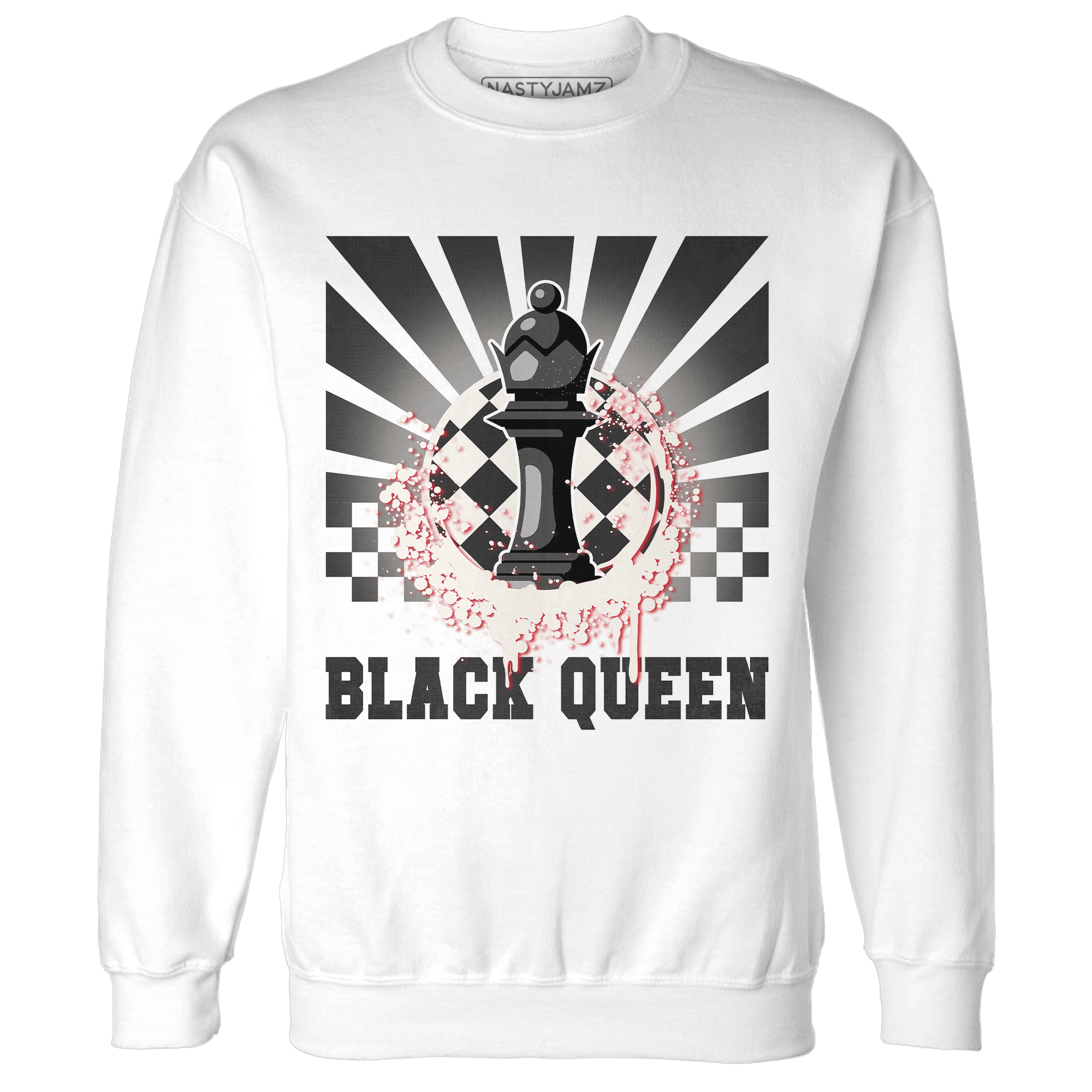 Jumman Jack University Red Sweatshirt Match Black Queen Collection - NastyJamz