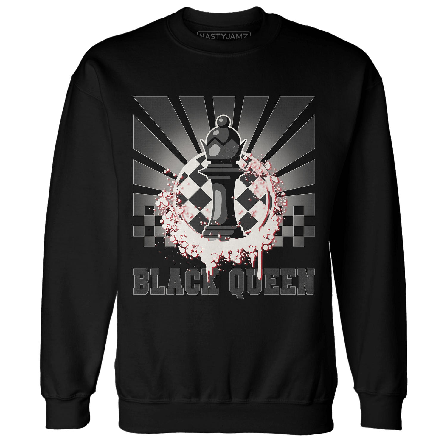 Jumman Jack University Red Sweatshirt Match Black Queen Collection - NastyJamz