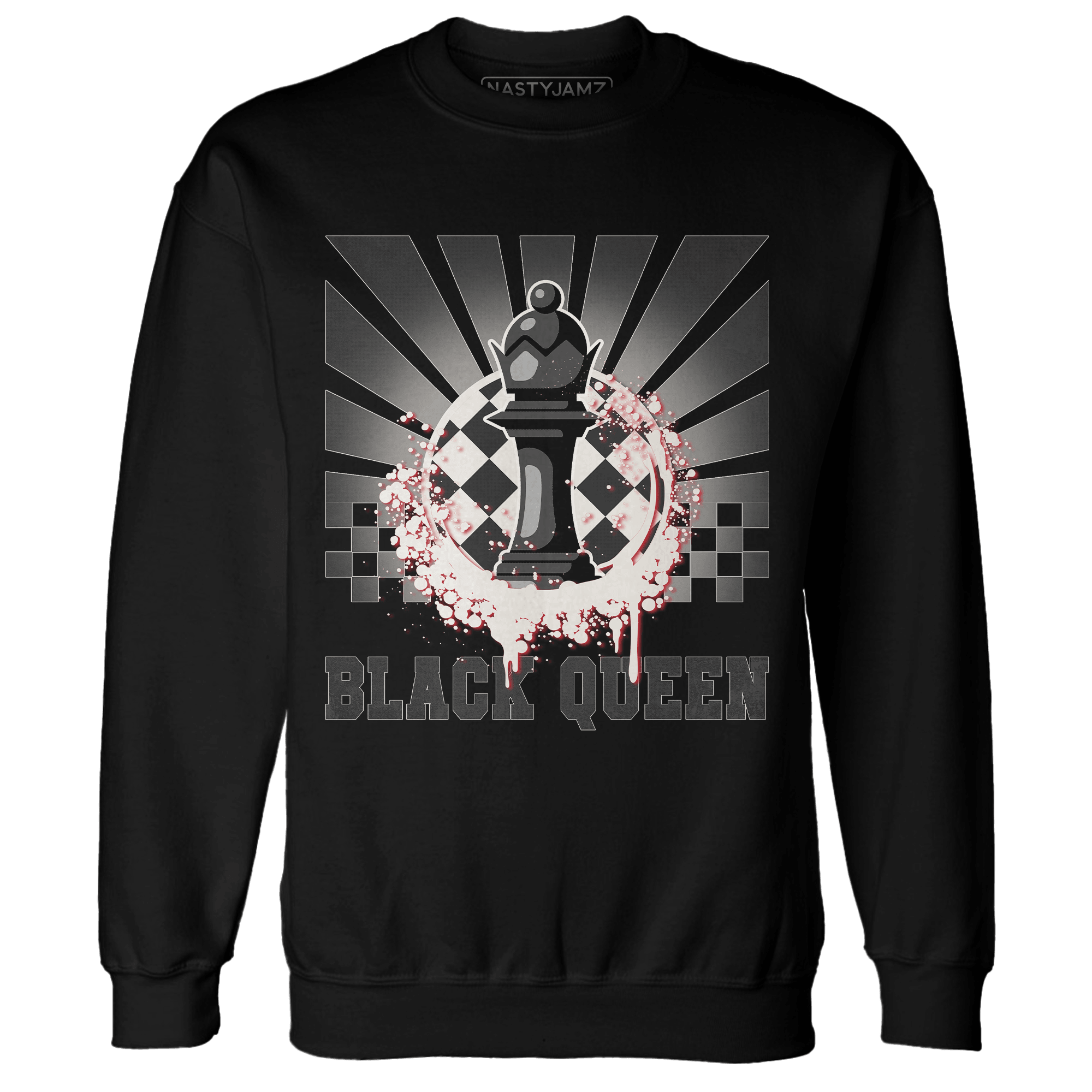 Jumman Jack University Red Sweatshirt Match Black Queen Collection - NastyJamz