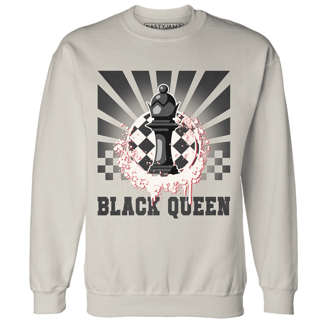 Jumman Jack University Red Sweatshirt Match Black Queen Collection - NastyJamz