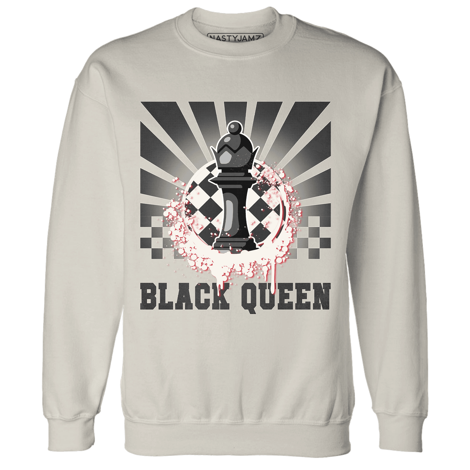 Jumman Jack University Red Sweatshirt Match Black Queen Collection - NastyJamz