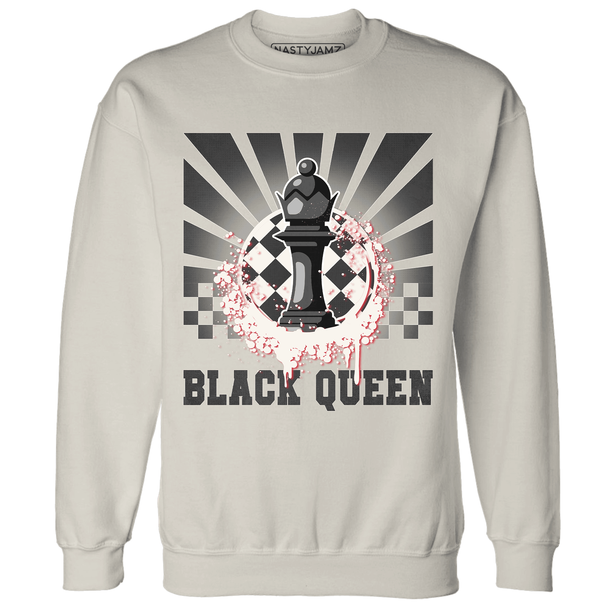 Jumman Jack University Red Sweatshirt Match Black Queen Collection - NastyJamz