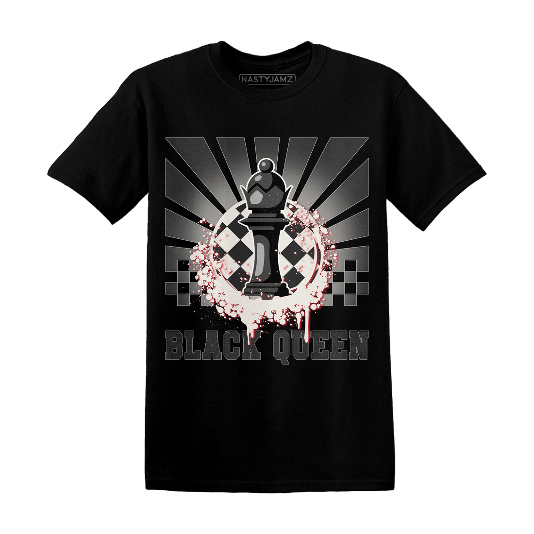Jumman Jack University Red T Shirt Match Black Queen Collection - NastyJamz