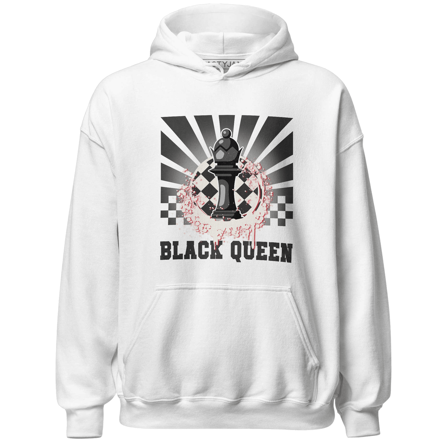 Jumman Jack University Red Hoodie Match Black Queen Collection - NastyJamz