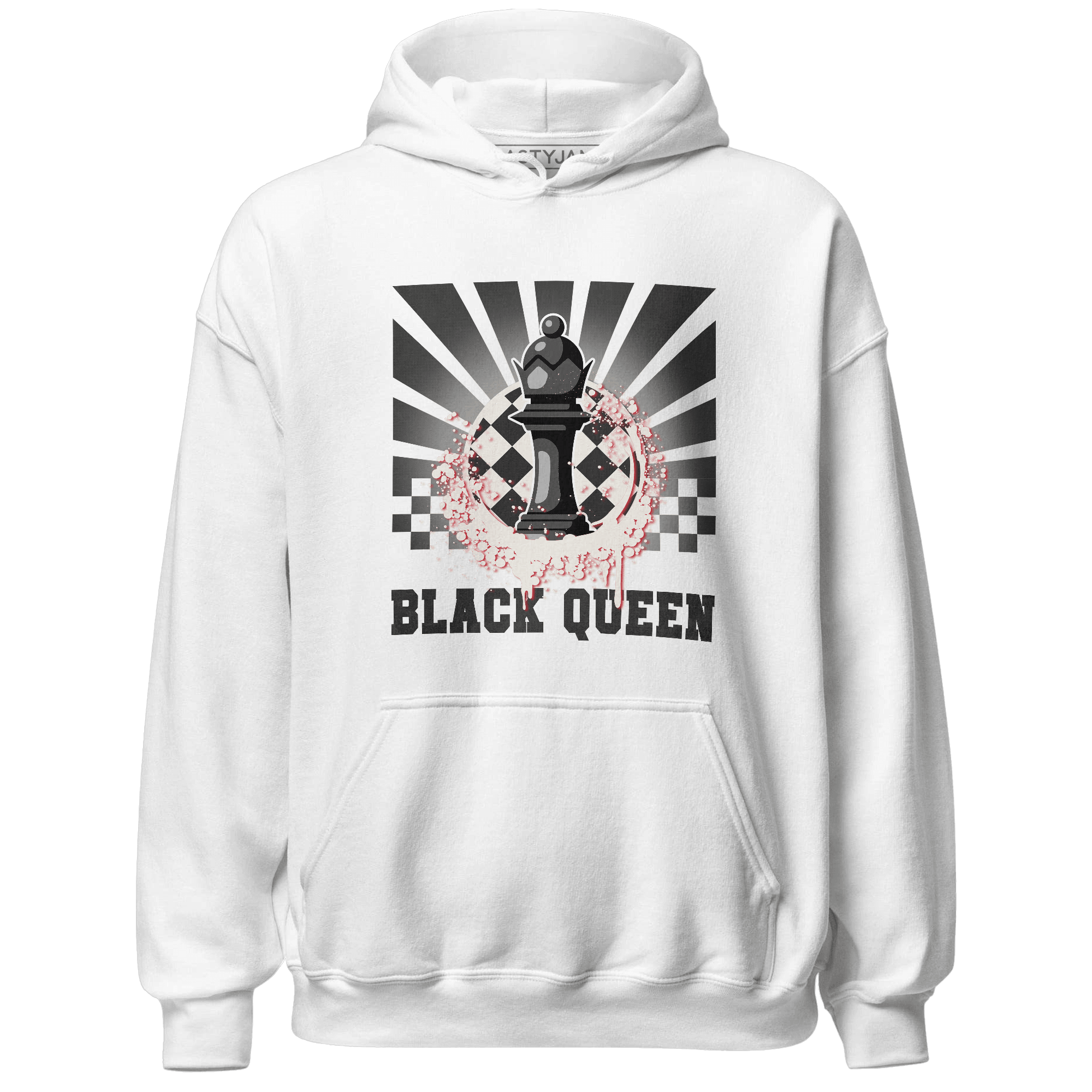 Jumman Jack University Red Hoodie Match Black Queen Collection - NastyJamz
