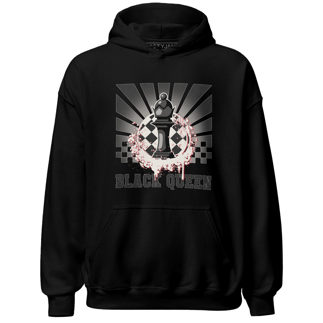 Jumman Jack University Red Hoodie Match Black Queen Collection - NastyJamz
