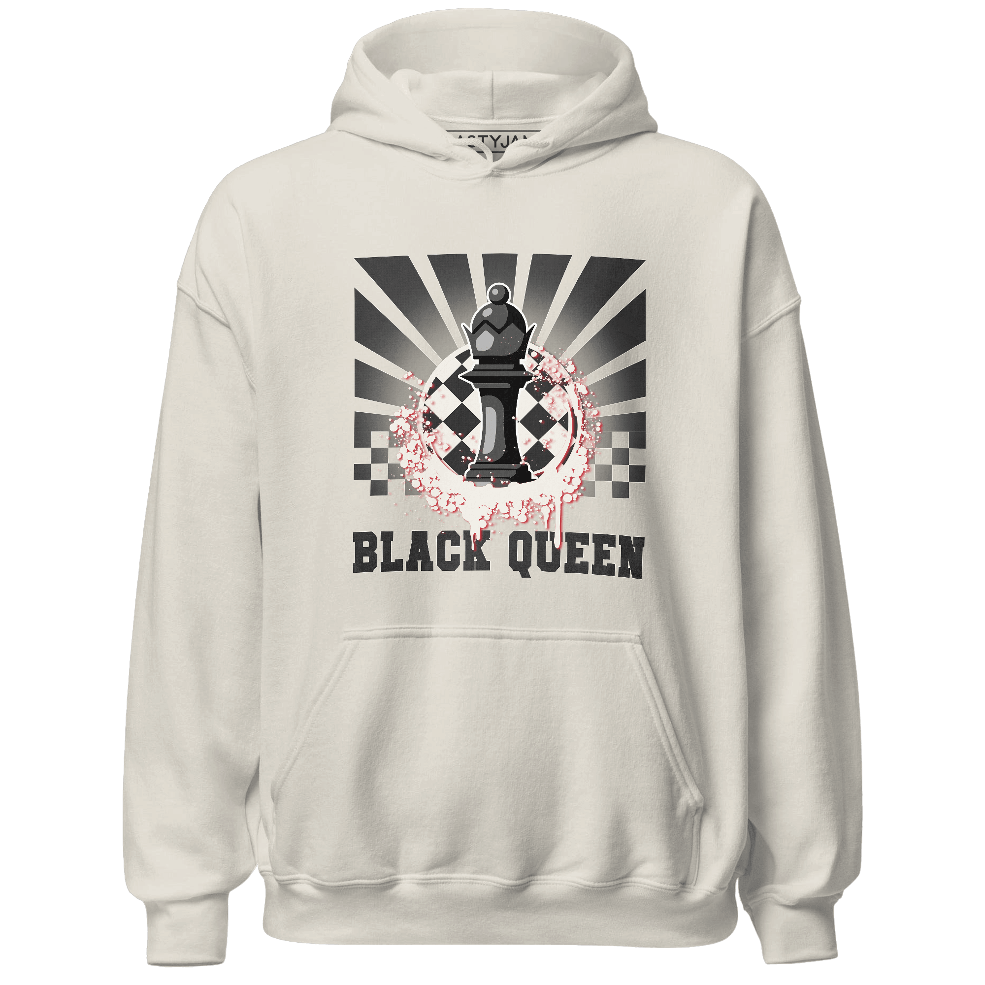 Jumman Jack University Red Hoodie Match Black Queen Collection - NastyJamz