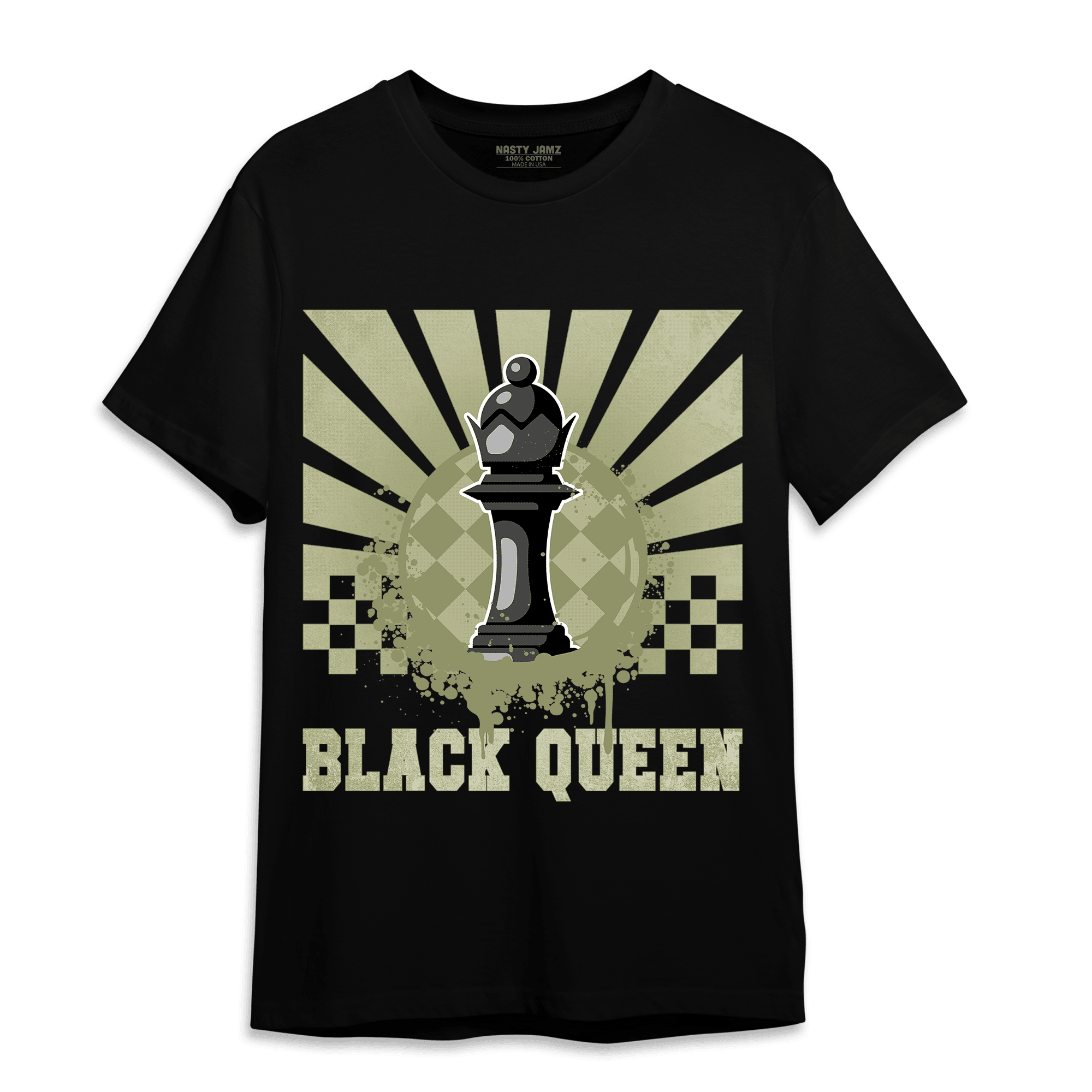 Yeezy Slide Resin T Shirt Match Black Queen Collection - NastyJamz