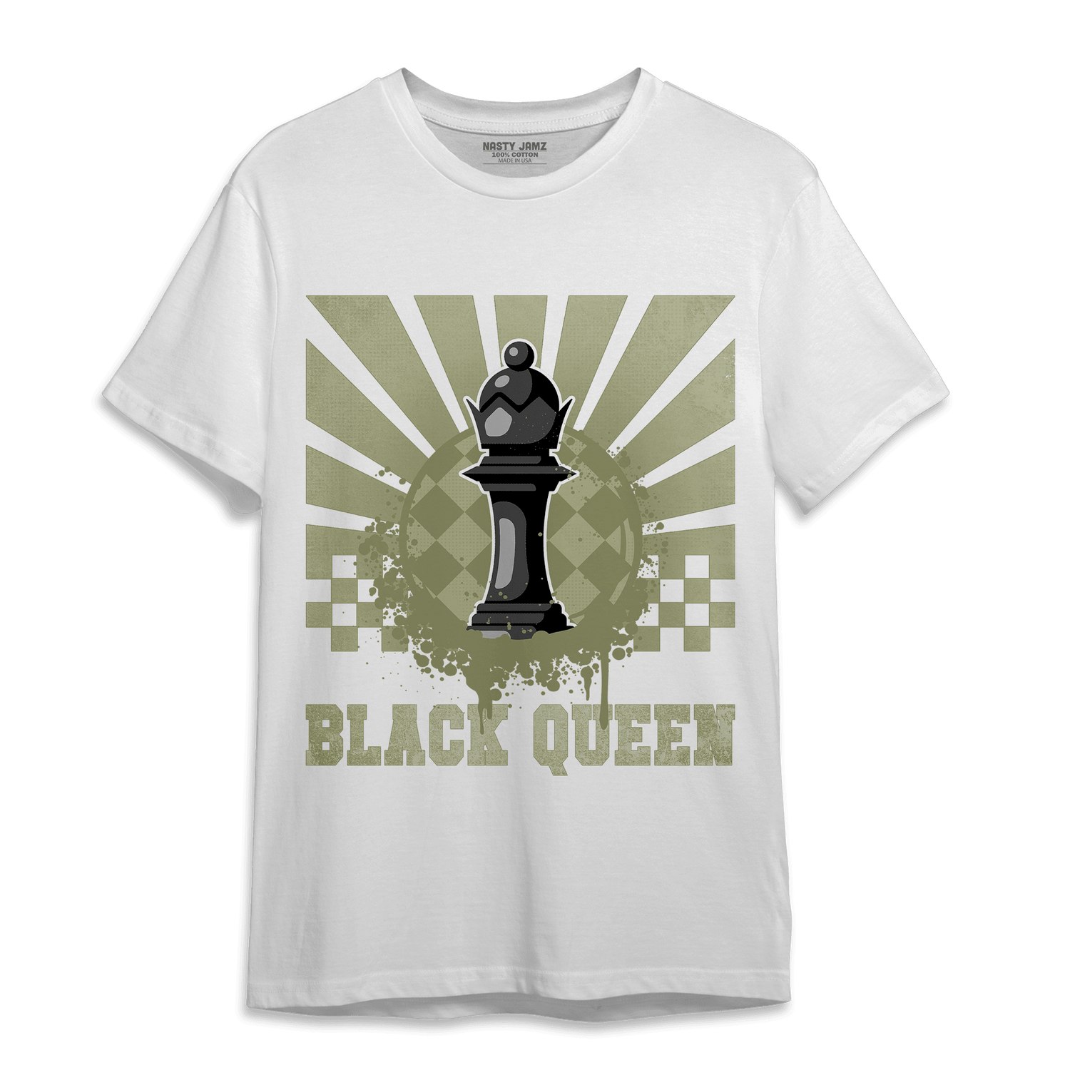 Yeezy Slide Resin T Shirt Match Black Queen Collection - NastyJamz