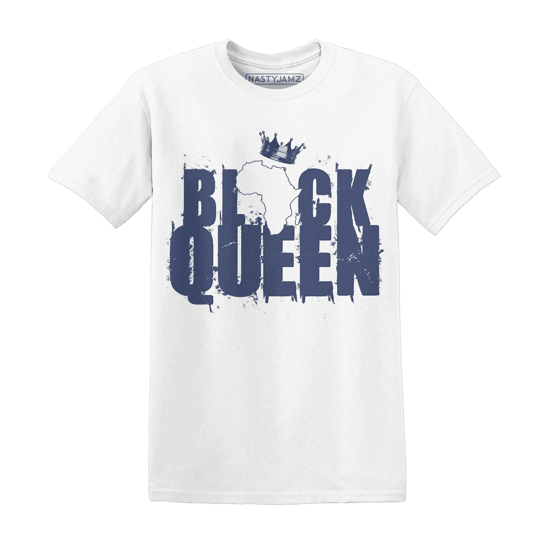 Low-Diffused-Blue-11s-T-Shirt-Match-Black-Queen-Crown