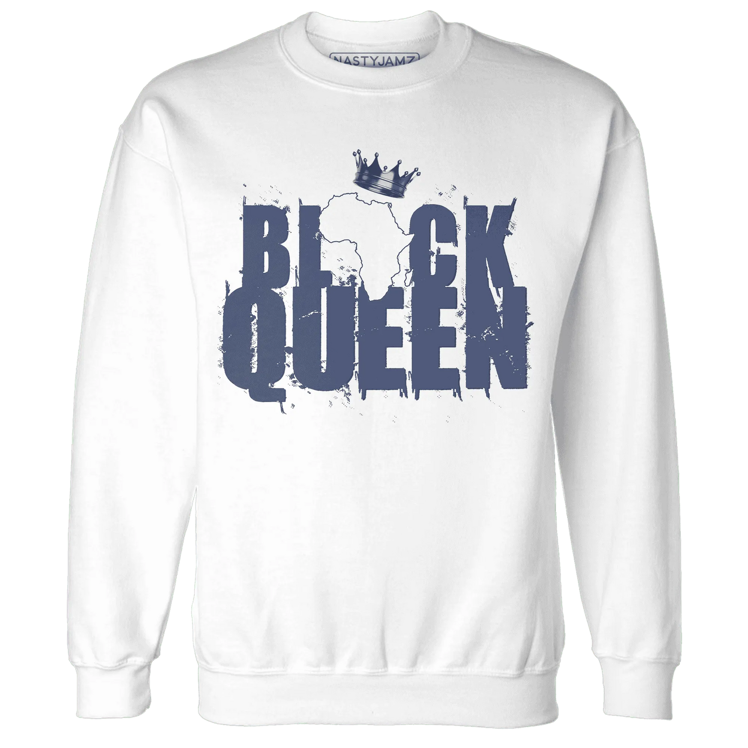 Low-Diffused-Blue-11s-Sweatshirt-Match-Black-Queen-Crown