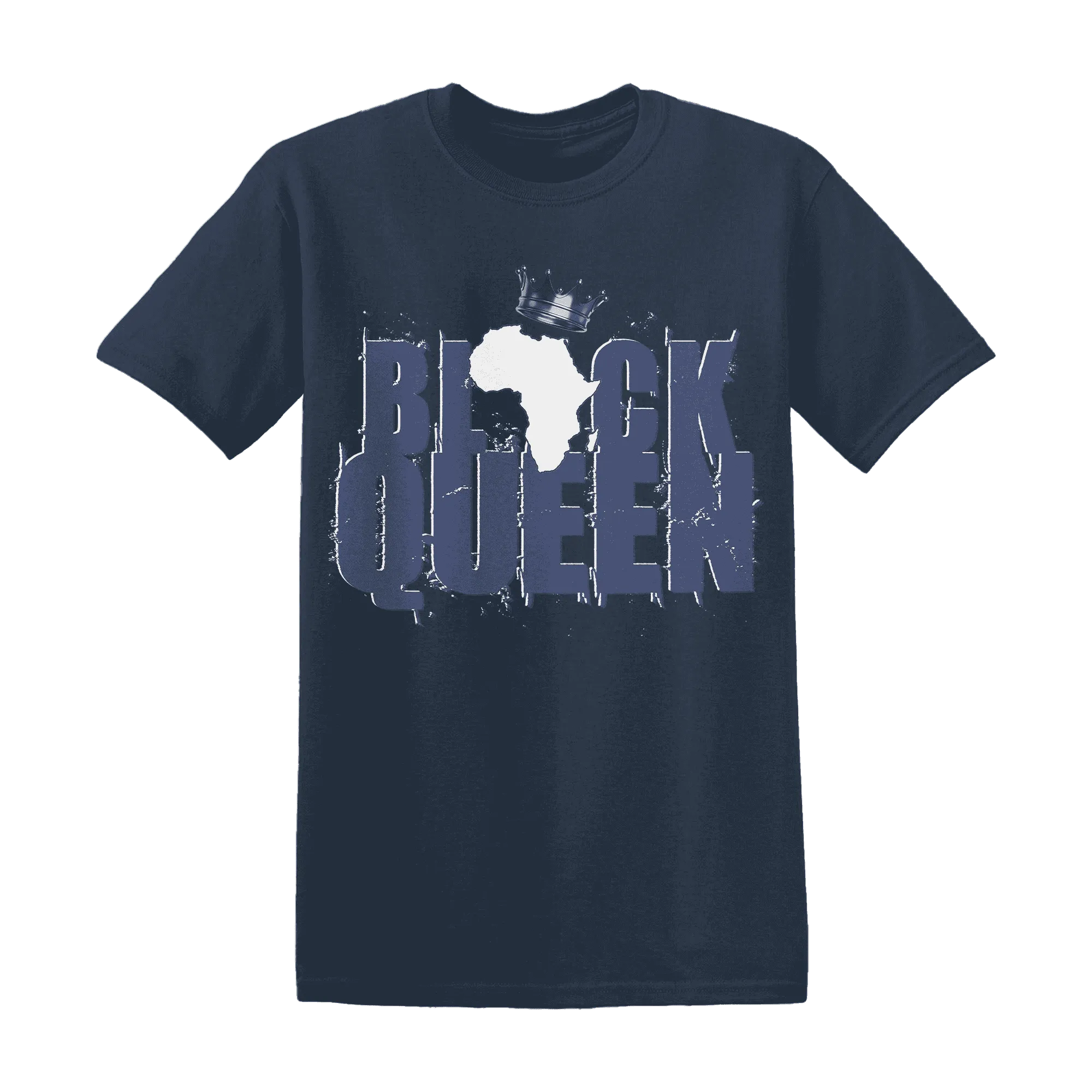 Low-Diffused-Blue-11s-T-Shirt-Match-Black-Queen-Crown