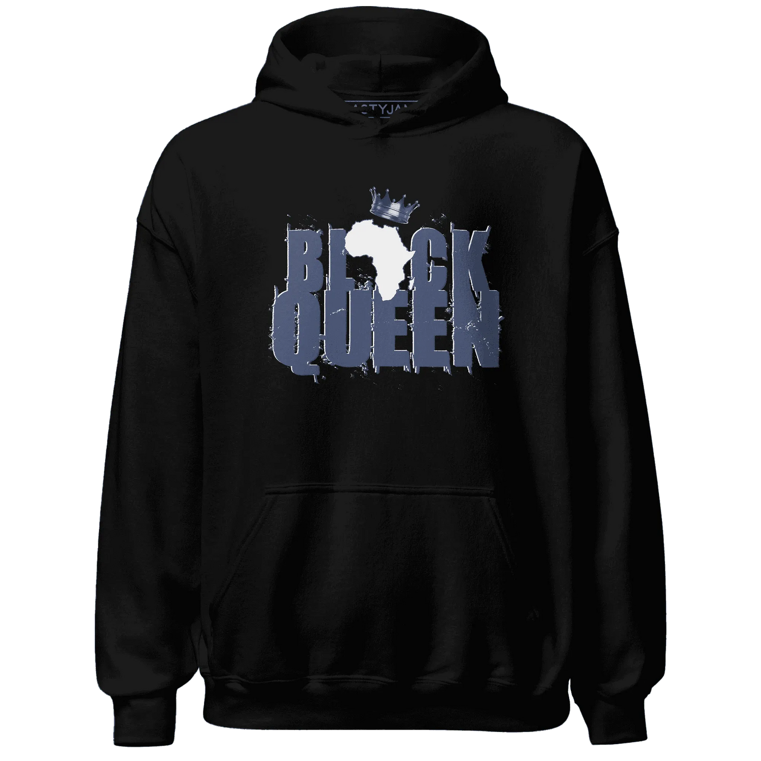 Low-Diffused-Blue-11s-Hoodie-Match-Black-Queen-Crown
