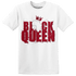 Retro Red Taxi 12s T Shirt Match Black Queen Crown - NastyJamz