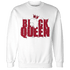 Retro Red Taxi 12s Sweatshirt Match Black Queen Crown - NastyJamz