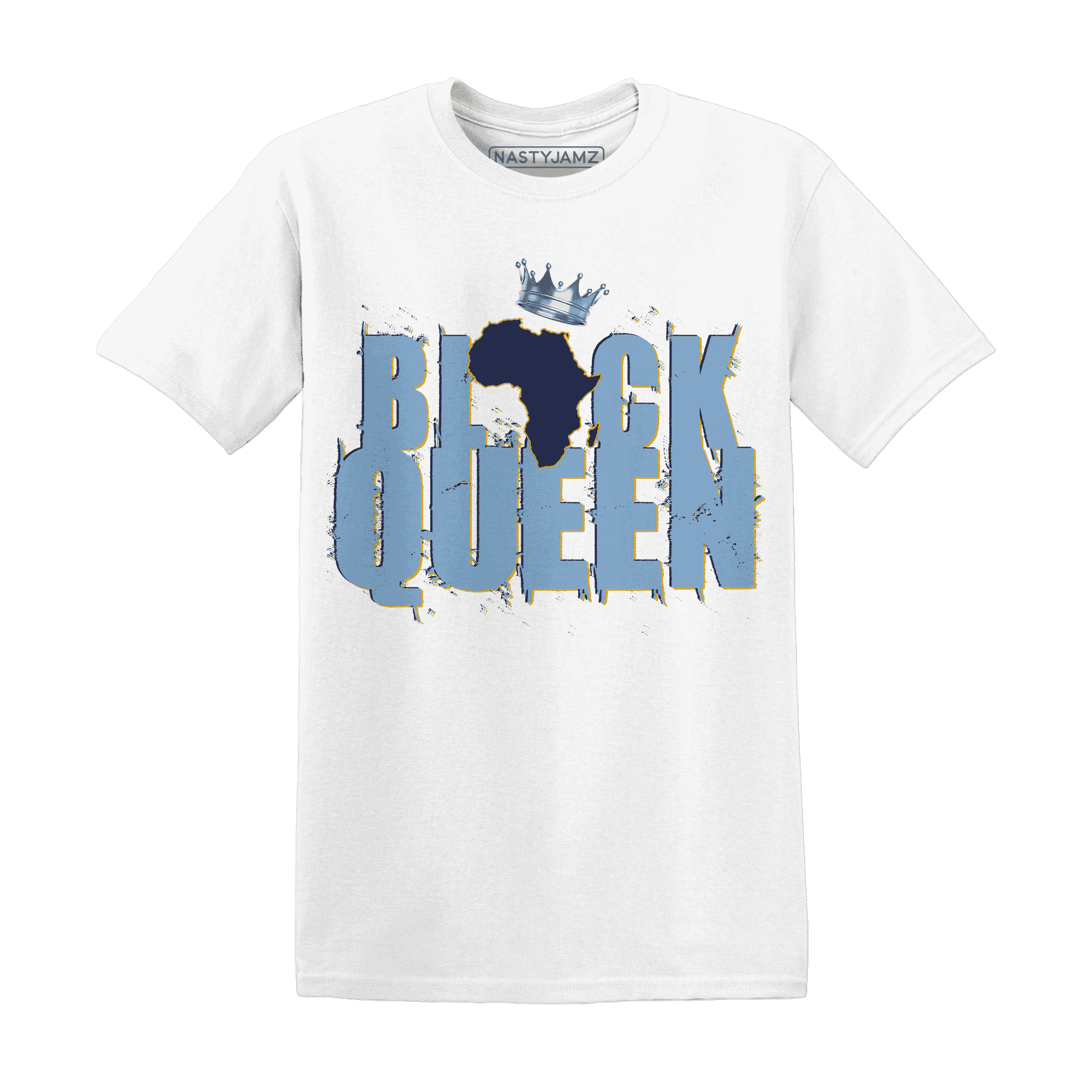 First In Flight 1s T Shirt Match Black Queen Crown - NastyJamz