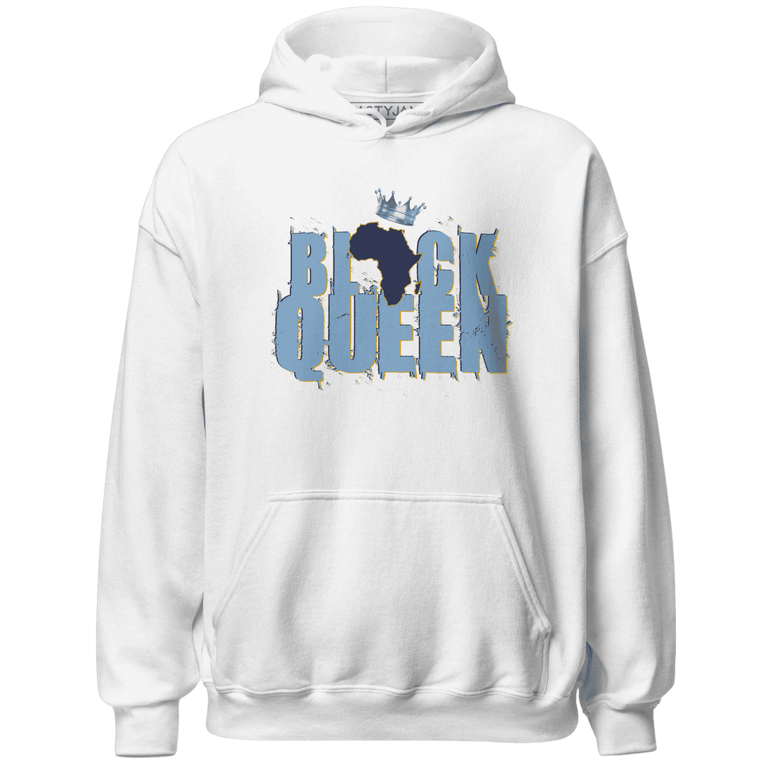 First In Flight 1s Hoodie Match Black Queen Crown - NastyJamz
