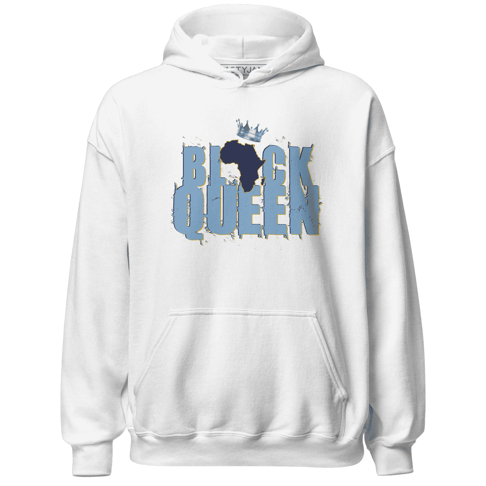 First In Flight 1s Hoodie Match Black Queen Crown - NastyJamz