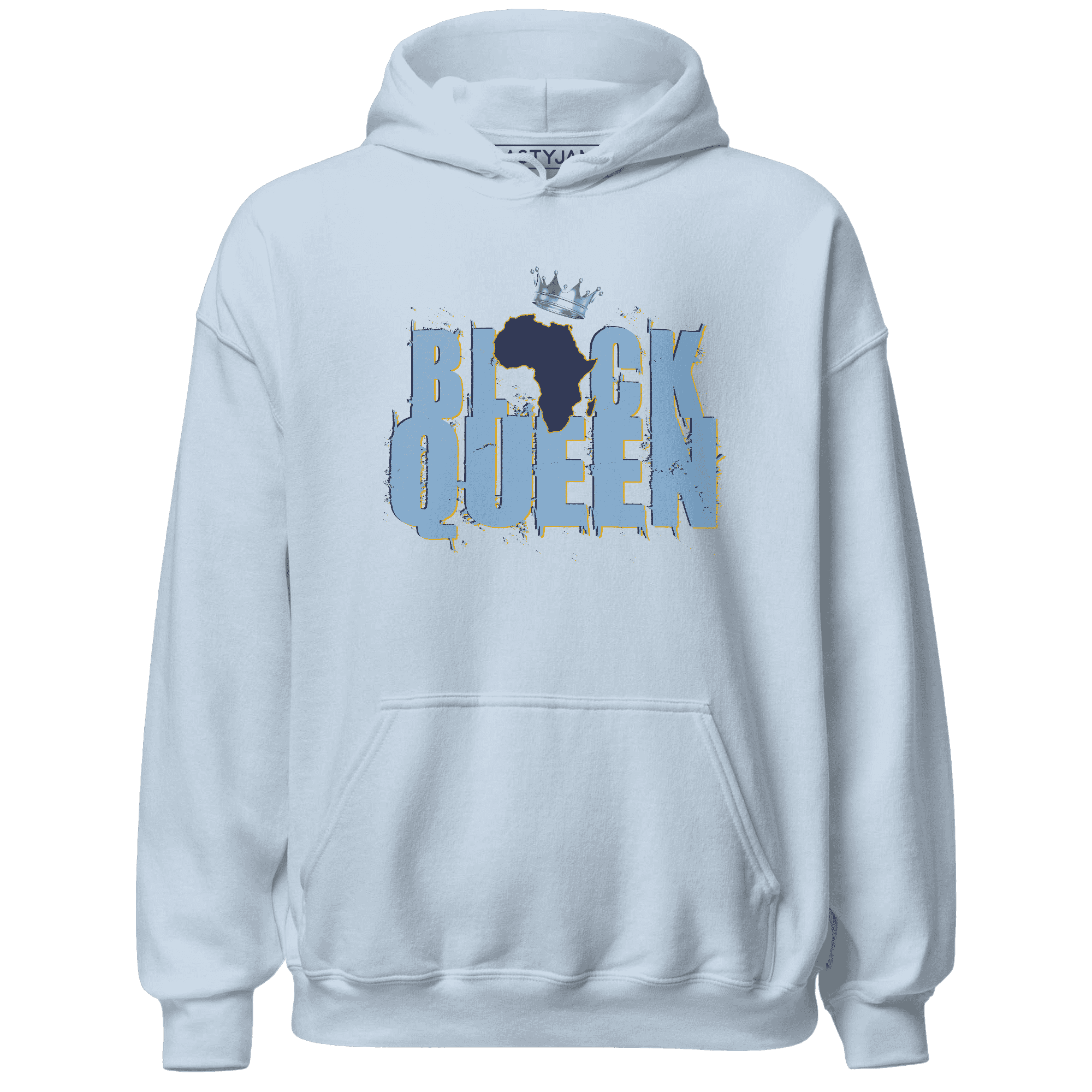 First In Flight 1s Hoodie Match Black Queen Crown - NastyJamz