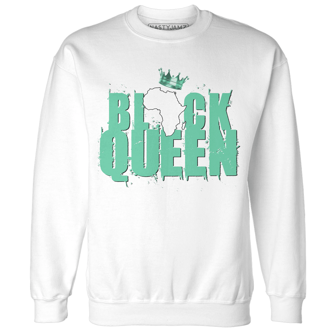 High OG Green Glow 1s Sweatshirt Match Black Queen Crown - NastyJamz