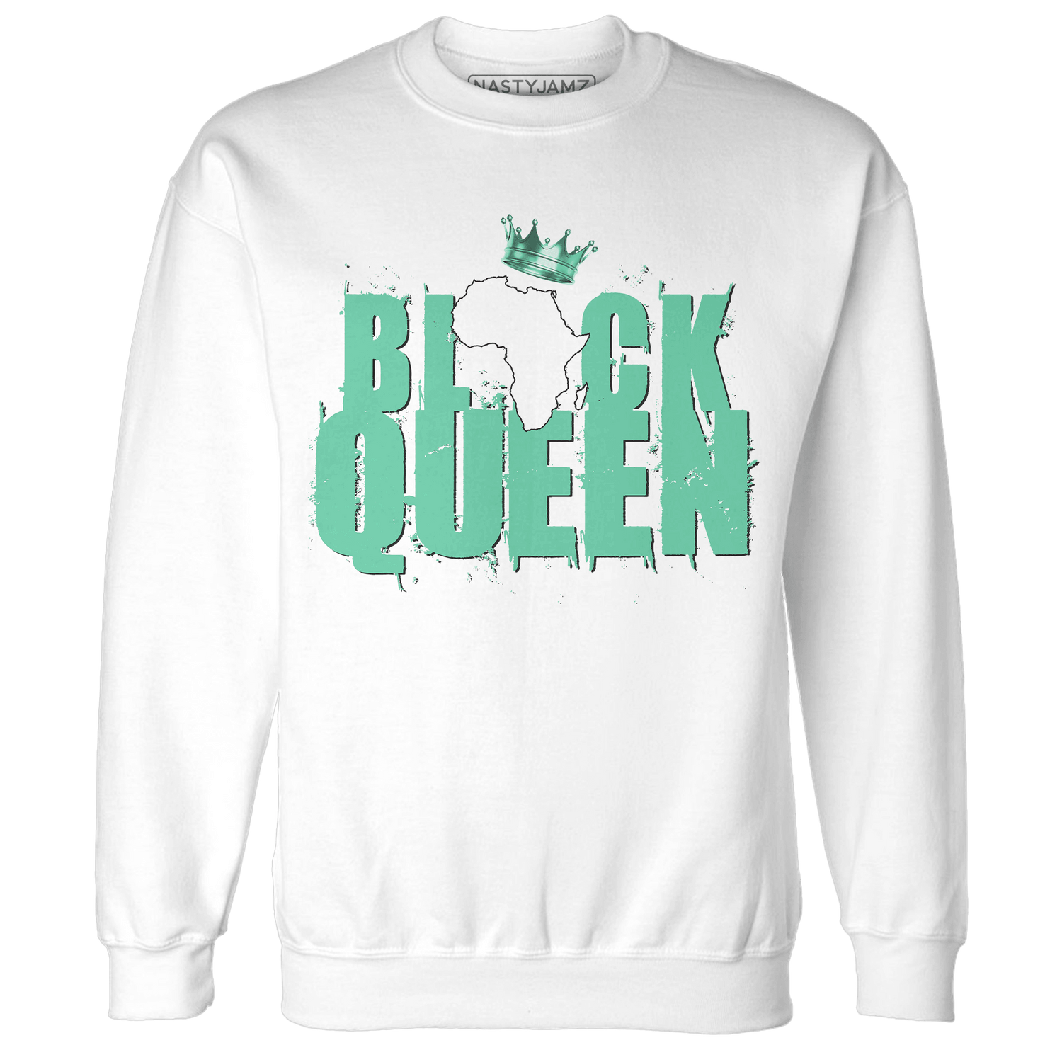 High OG Green Glow 1s Sweatshirt Match Black Queen Crown - NastyJamz