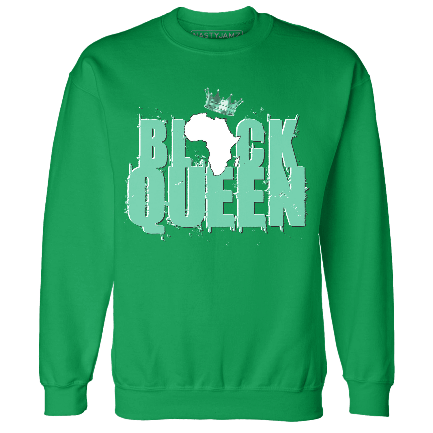 High OG Green Glow 1s Sweatshirt Match Black Queen Crown - NastyJamz