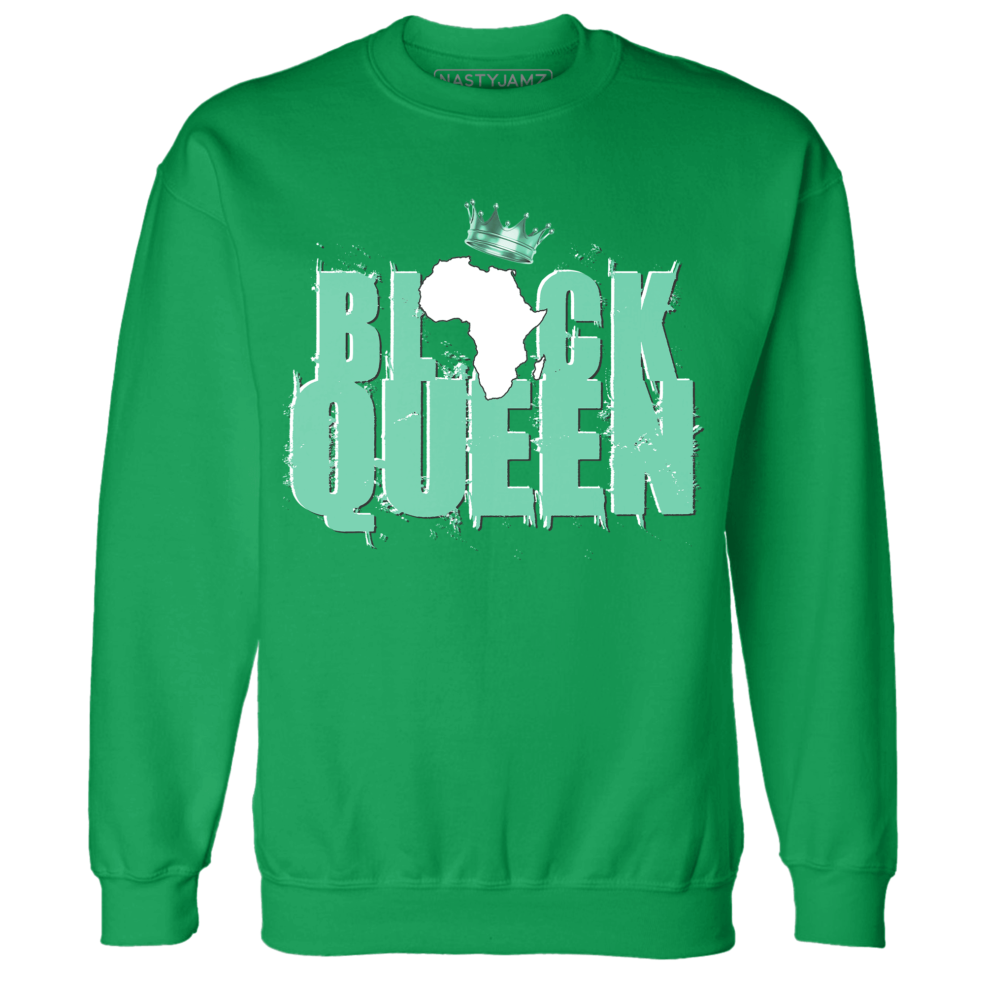 High OG Green Glow 1s Sweatshirt Match Black Queen Crown - NastyJamz