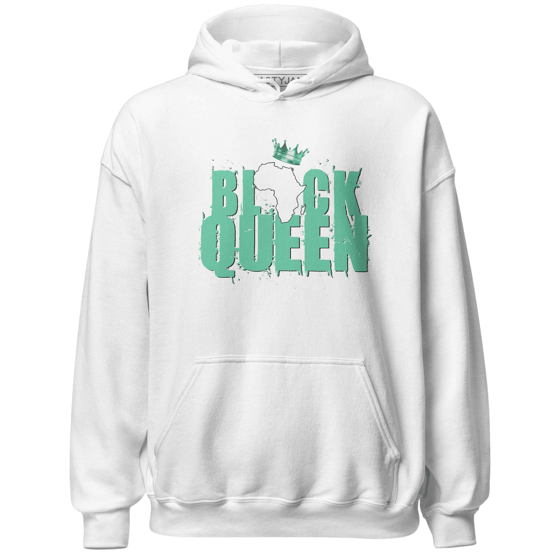 High OG Green Glow 1s Hoodie Match Black Queen Crown - NastyJamz