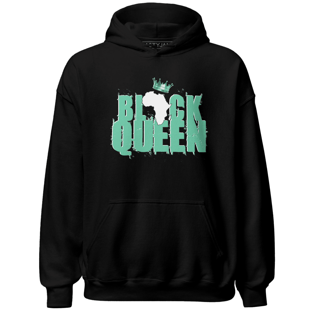 High OG Green Glow 1s Hoodie Match Black Queen Crown - NastyJamz