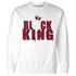High White Team Red 1s Sweatshirt Match Black Queen Crown - NastyJamz