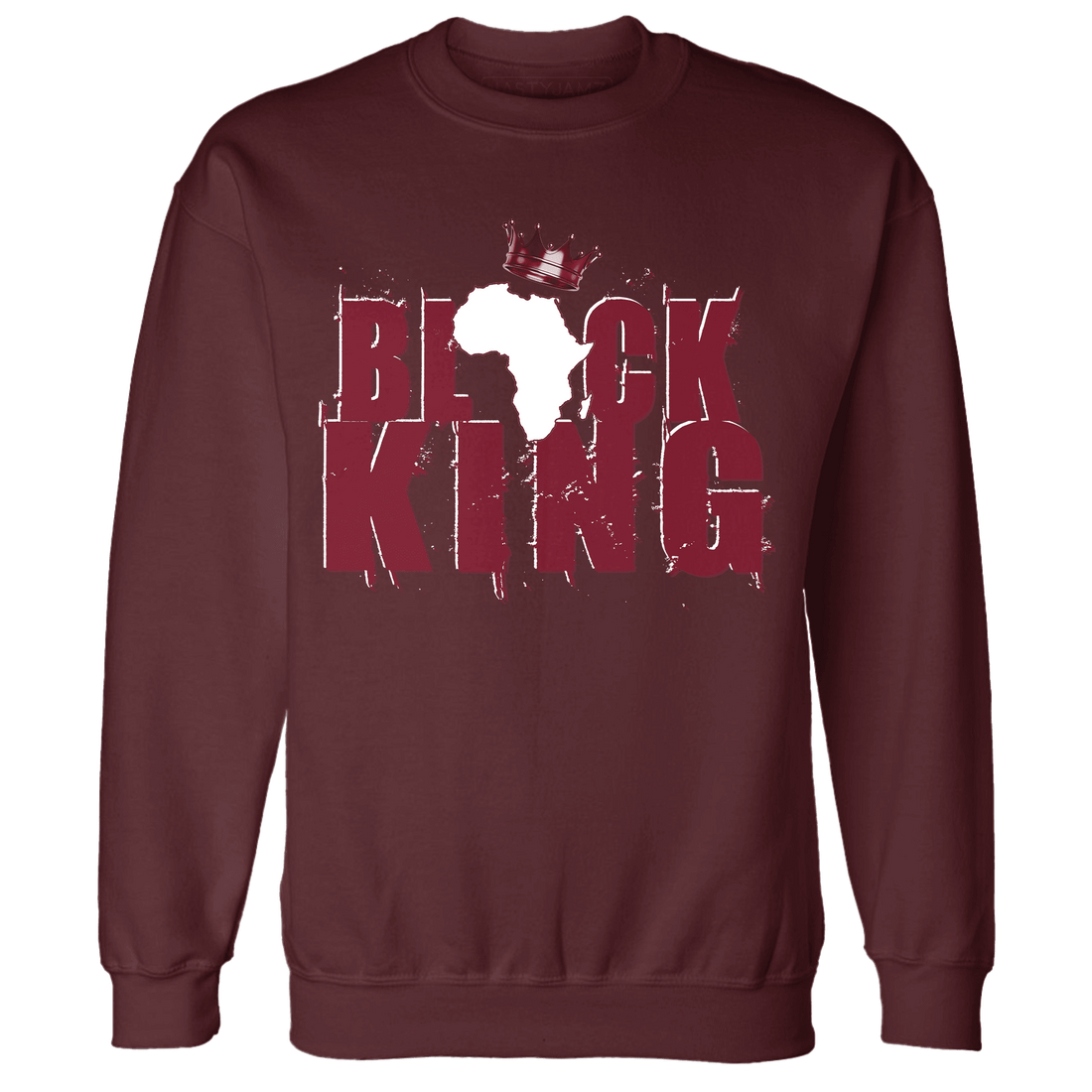 High White Team Red 1s Sweatshirt Match Black Queen Crown - NastyJamz