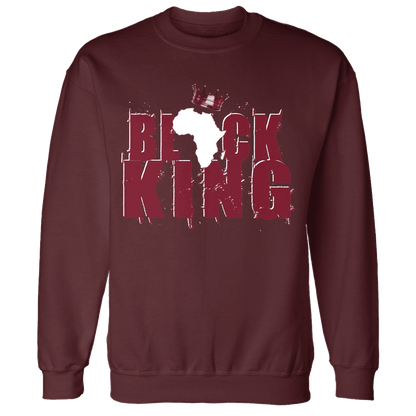 High White Team Red 1s Sweatshirt Match Black Queen Crown - NastyJamz