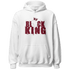 High White Team Red 1s Hoodie Match Black Queen Crown - NastyJamz