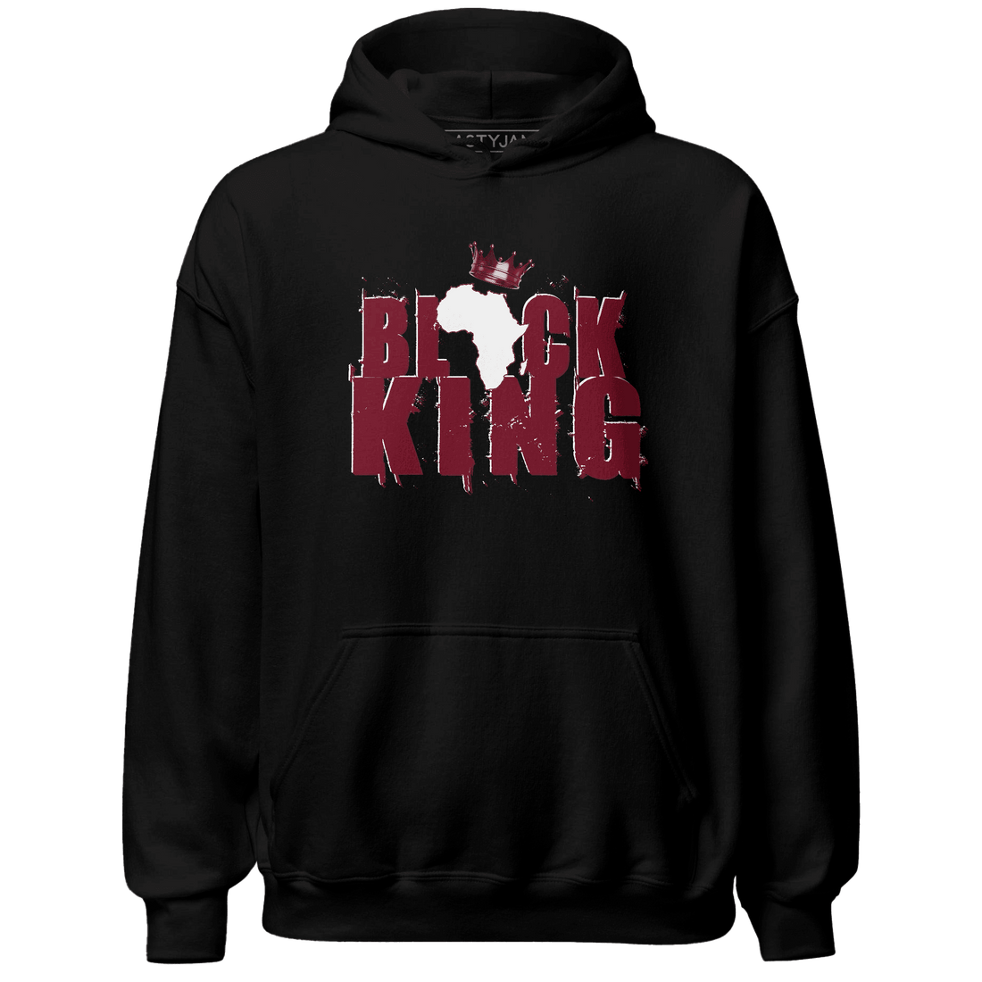 High White Team Red 1s Hoodie Match Black Queen Crown - NastyJamz