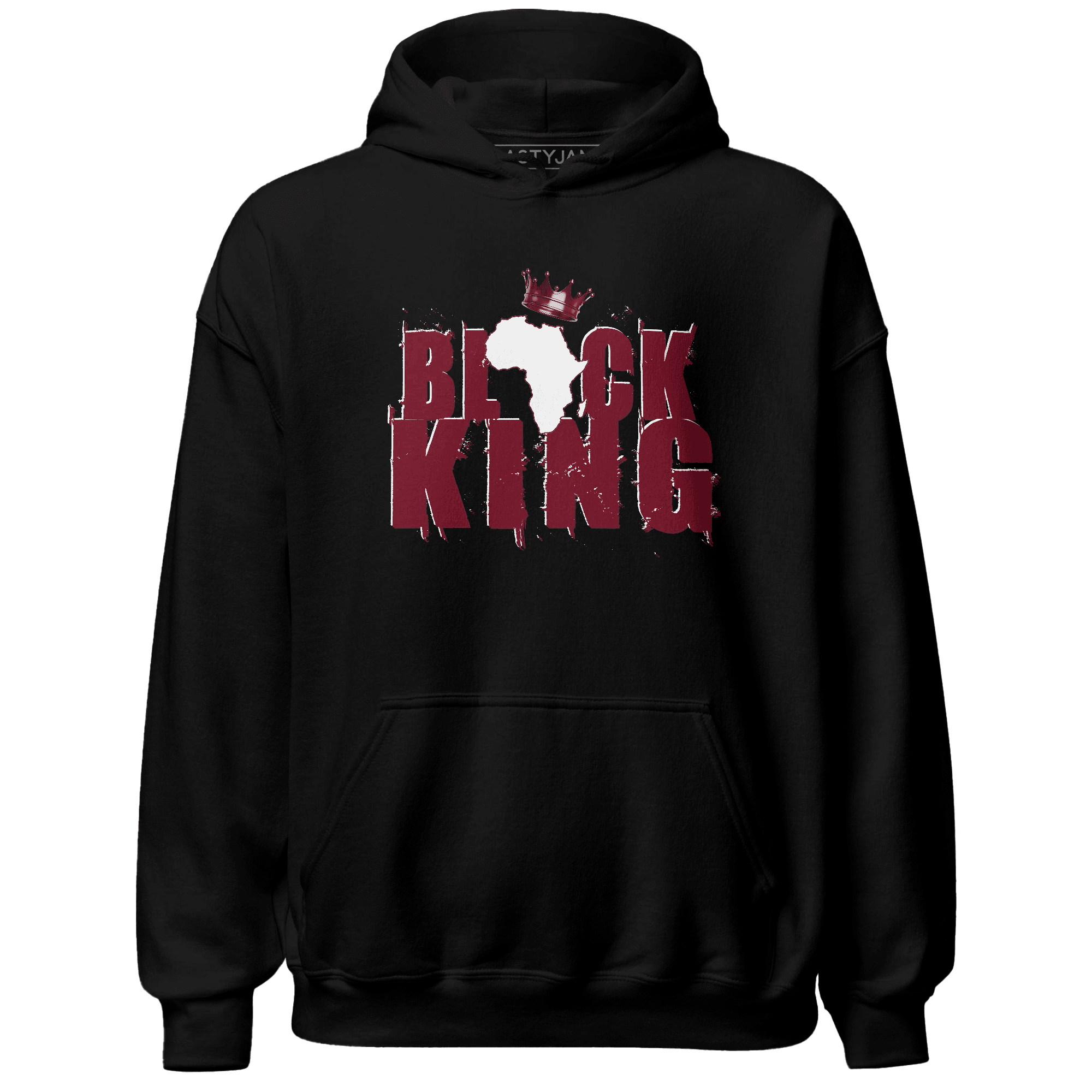 High White Team Red 1s Hoodie Match Black Queen Crown - NastyJamz