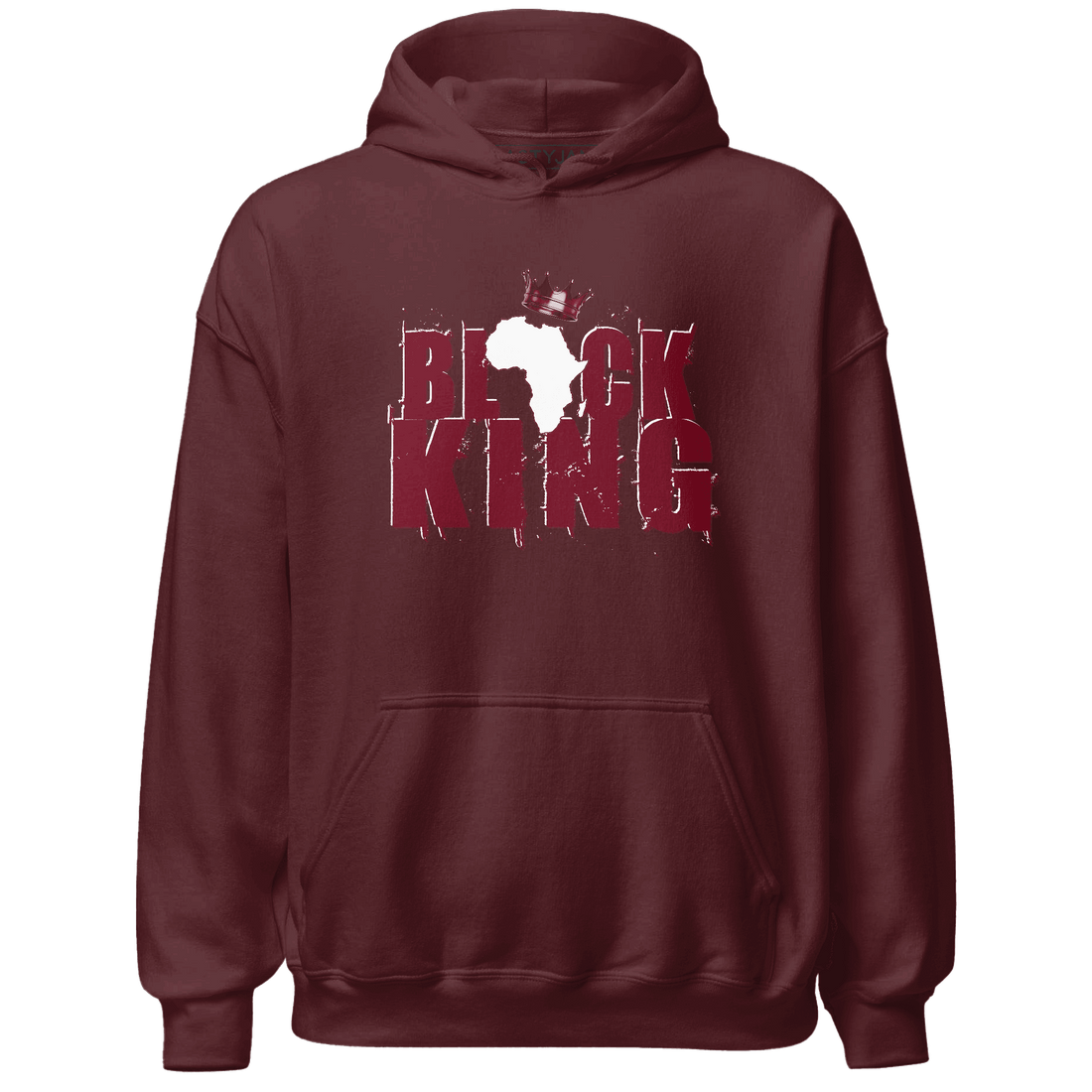 High White Team Red 1s Hoodie Match Black Queen Crown - NastyJamz