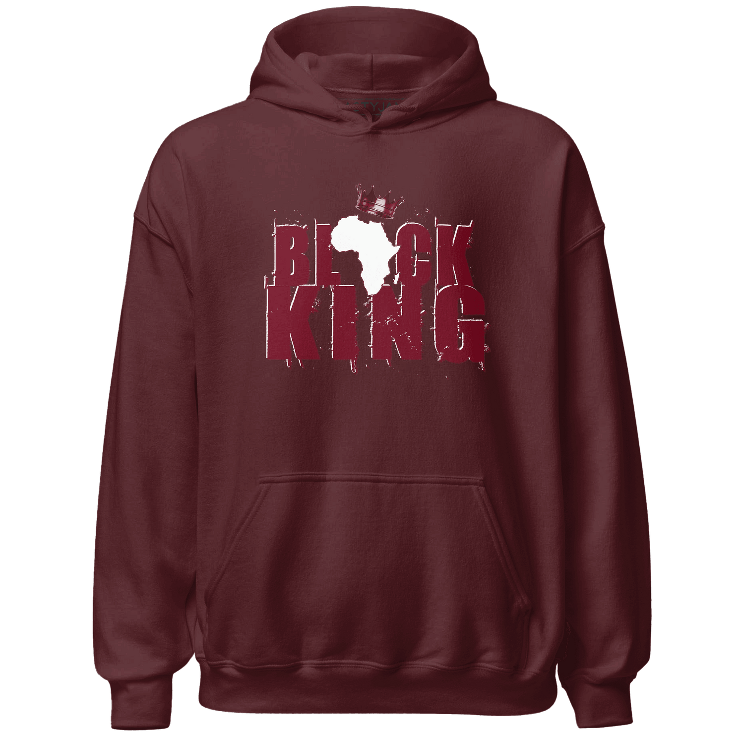High White Team Red 1s Hoodie Match Black Queen Crown - NastyJamz
